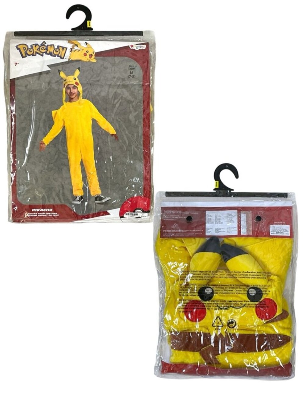 Pokémon Costume Jumpsuit with Headpiece/Hat Kids Medium 7-8 - Picture 4 of 16